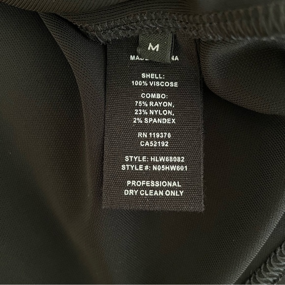 Helmut Lang Viscose Midi Shirt Dress Black Medium NWT - Picture 15 of 16